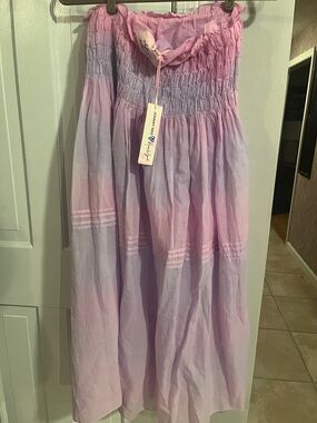 Johnny Was Pink and Purple Ombre Maxi Skirt